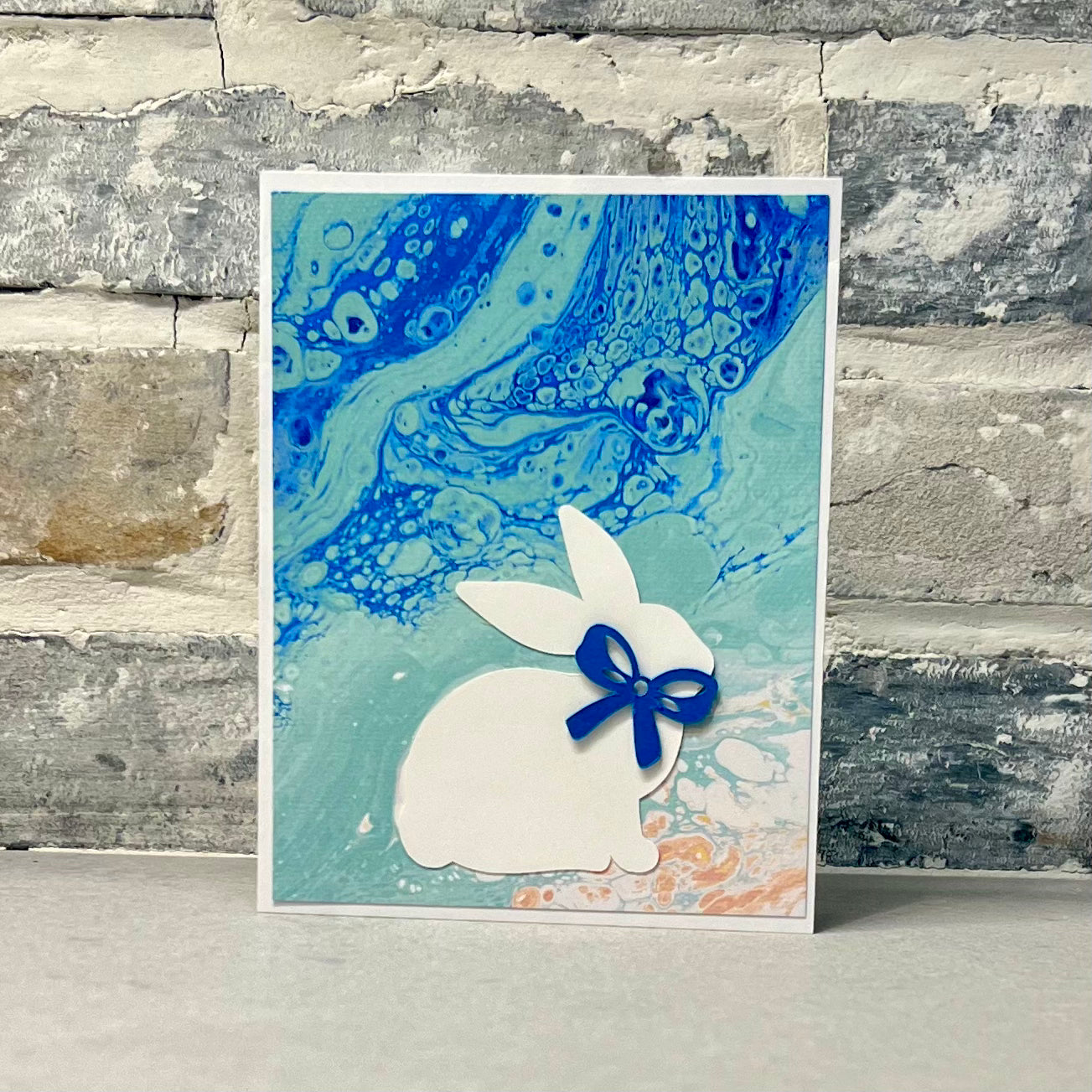 Easter - Bunny - Teal Bow