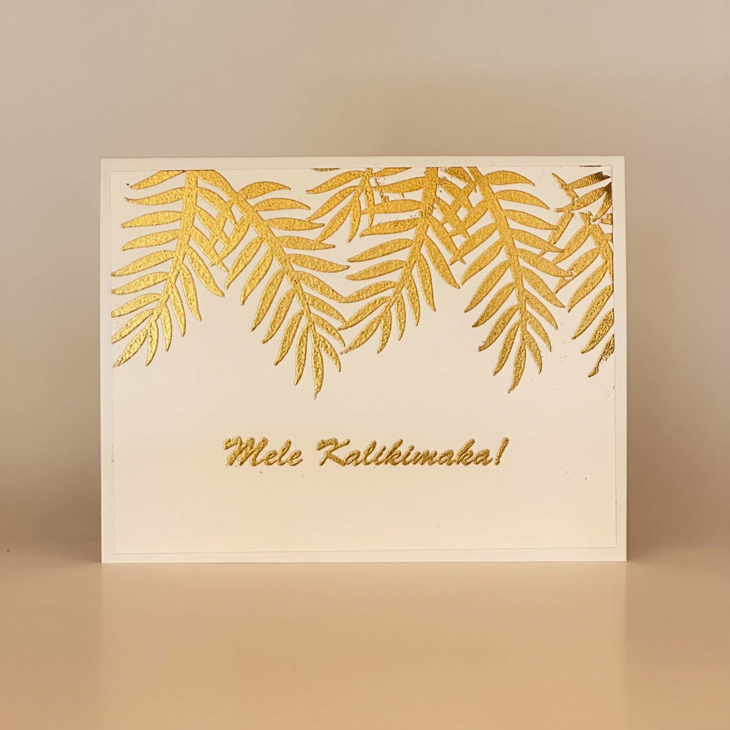 Mele Kalikimaka - Palm Frans - Gold