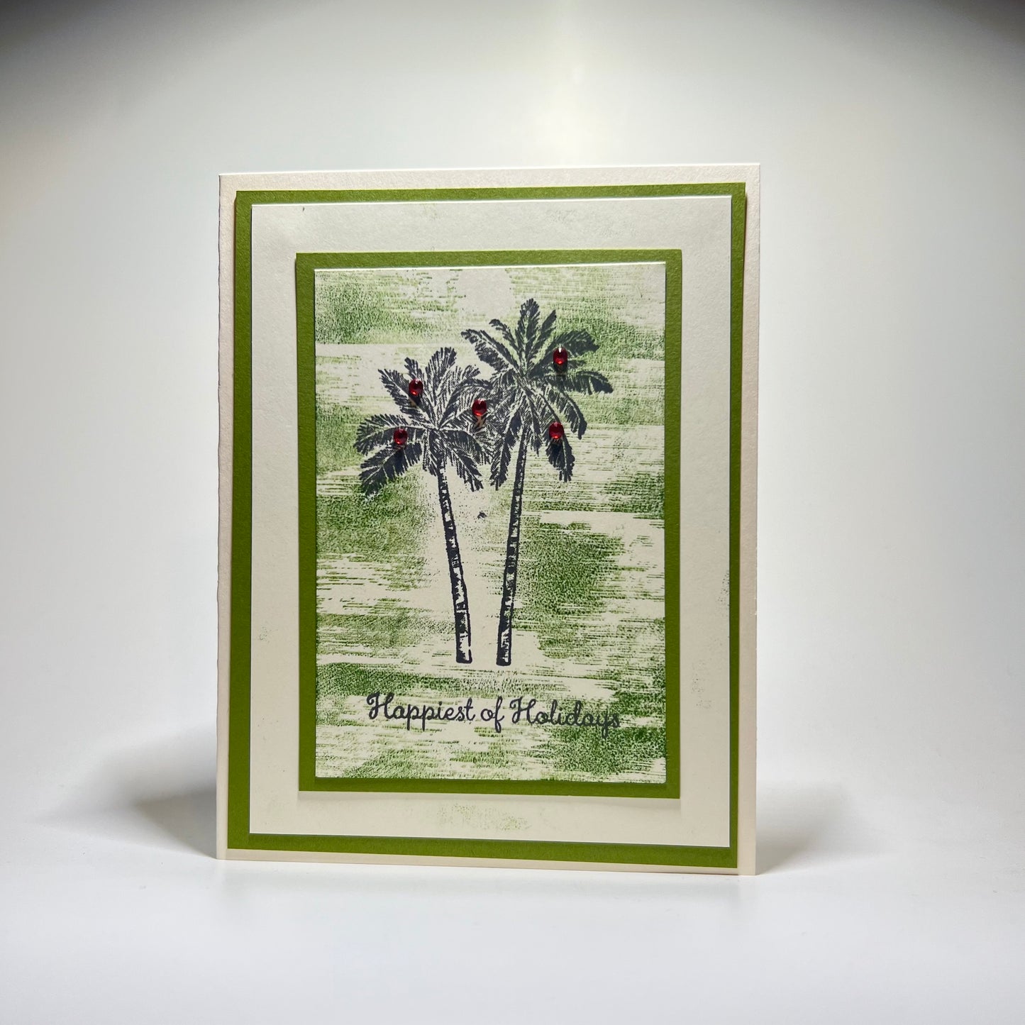 Happiest of Holidays - Palm Trees - Green