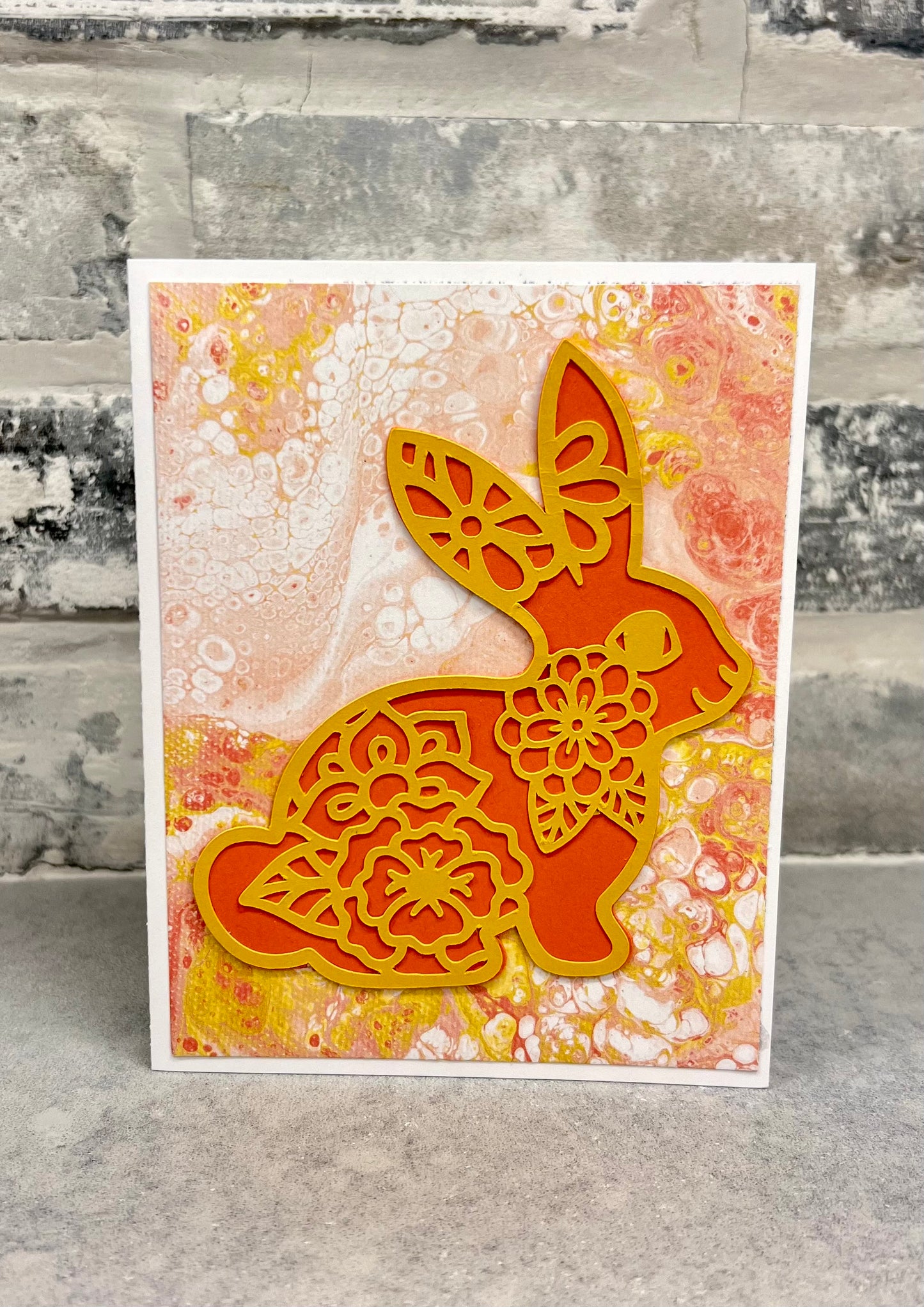 Easter - Bunny - Coral and Curry
