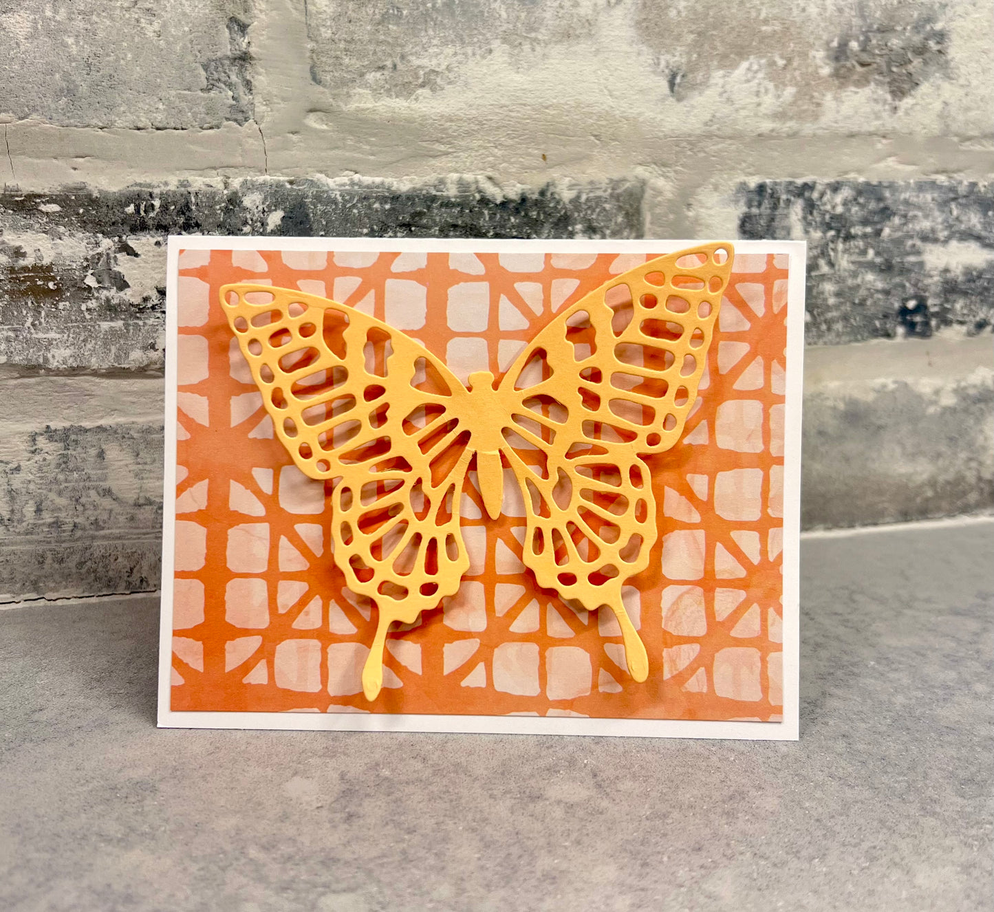 Butterfly - Geometric - Peach