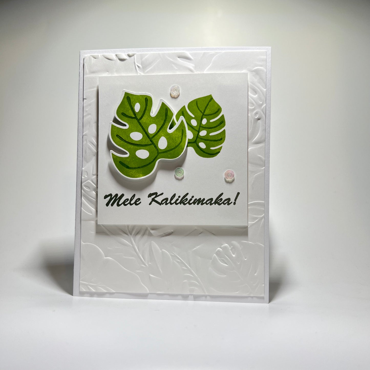 Mele Kalikimaka - Monstera Leaves