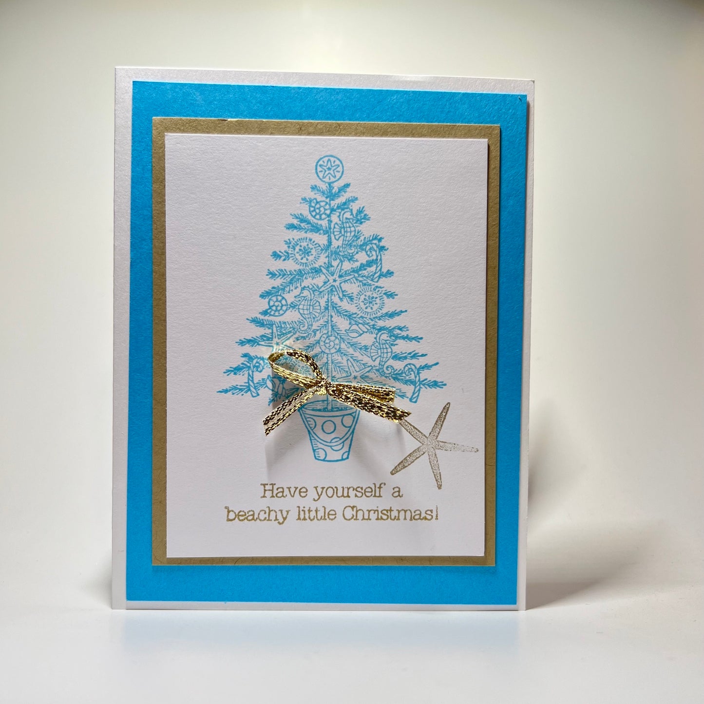 Mele Kalikimaka - Beachy Tree - Teal