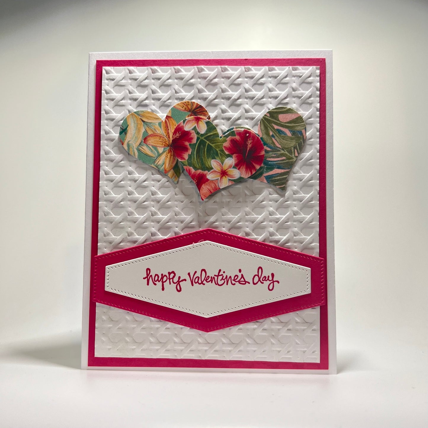 Valentine - Tropical Flowers - Dark Pink