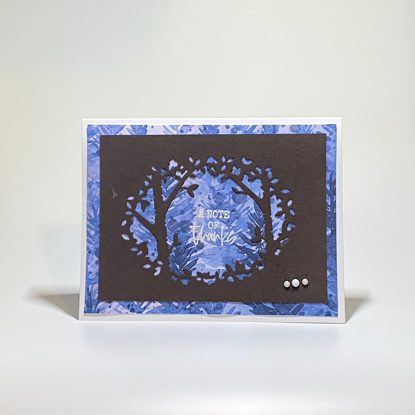 Thank You - Forest Blue and Brown