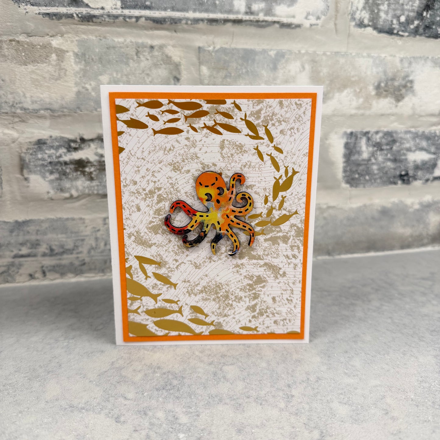 Octopus - Coral with Gold FIsh