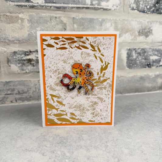 Octopus - Coral with Gold FIsh