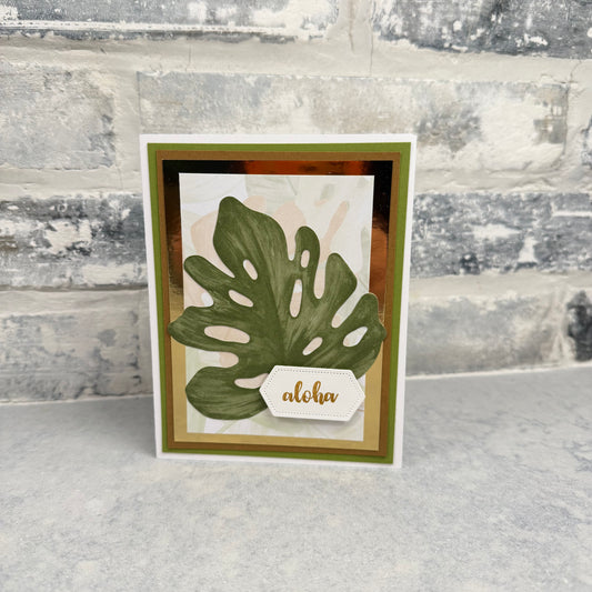 Aloha - Green Monstera Leaf 3