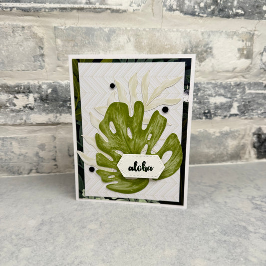 Aloha - Green Monstera Leaf 2