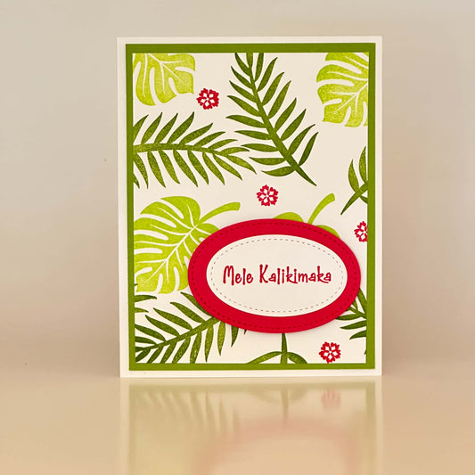 Mele Kalikimaka - Palm Frans - Green/Pink