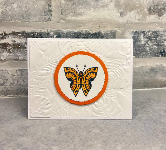 Butterfly - Palm Frans - Coral
