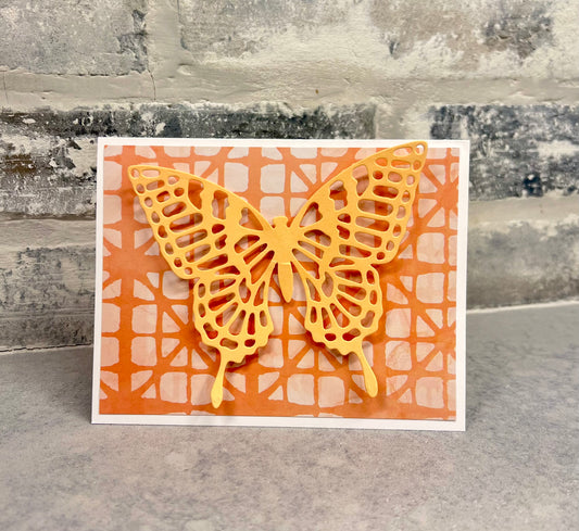 Butterfly - Geometric - Peach