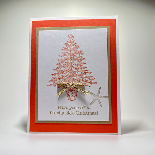 Mele Kalikimaka - Beachy Tree - Coral