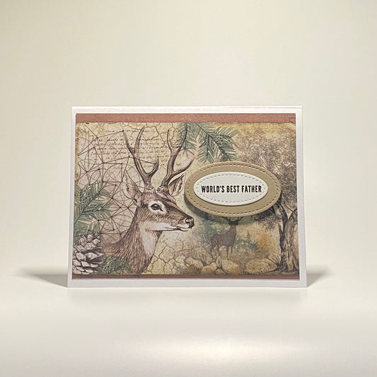 Father's Day - World's Best Father - Deer