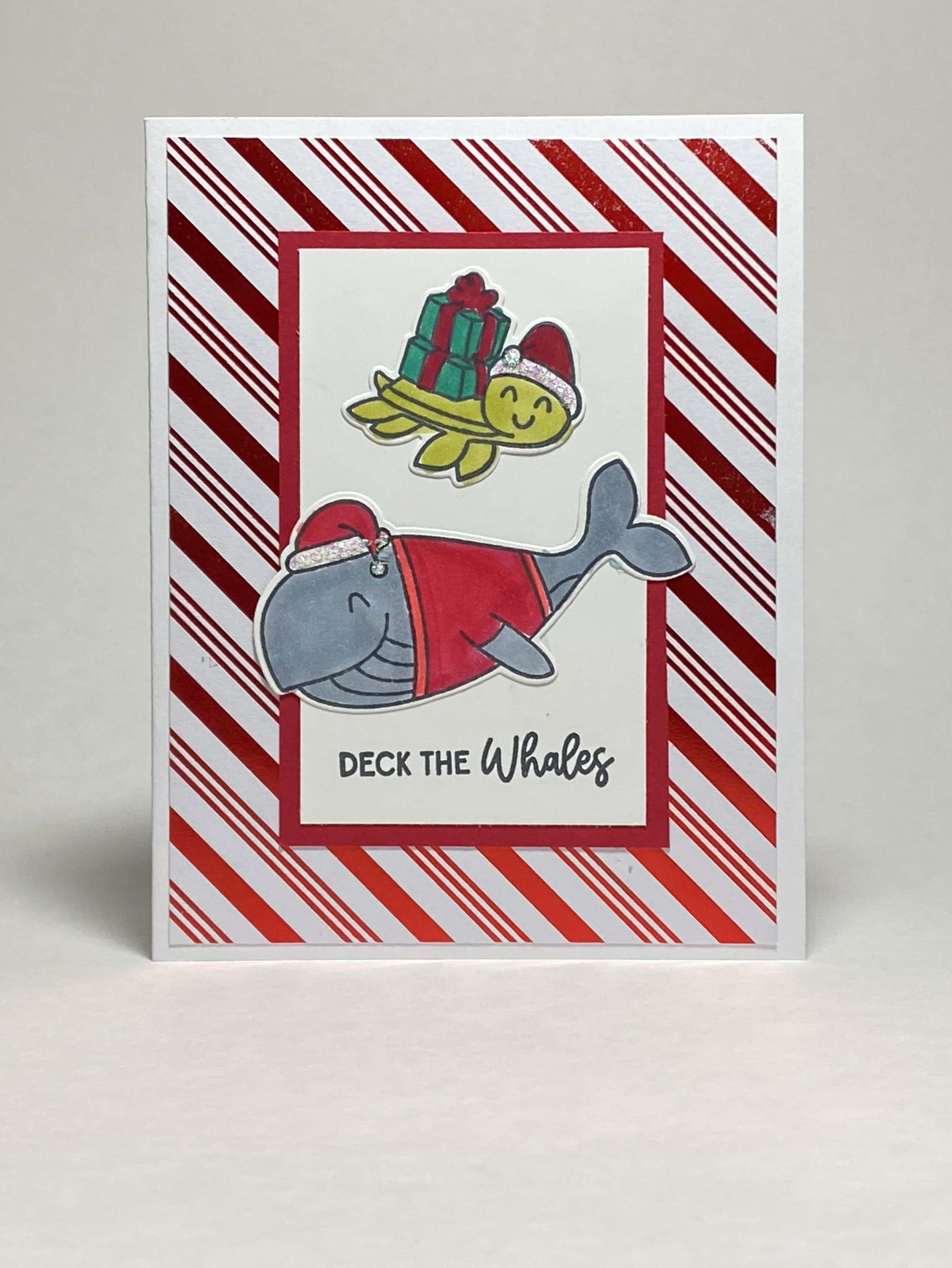 card-christmas-beach-whale-and-sea-turtle