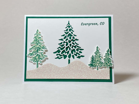 card-evergreen-trees-silver-snow-colorado