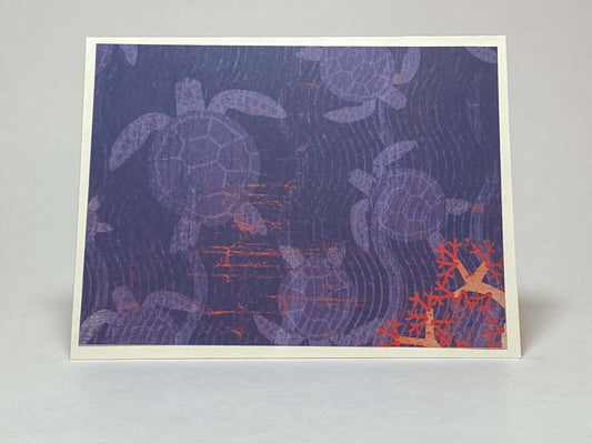 card-hawaiian-turtles-and-coral